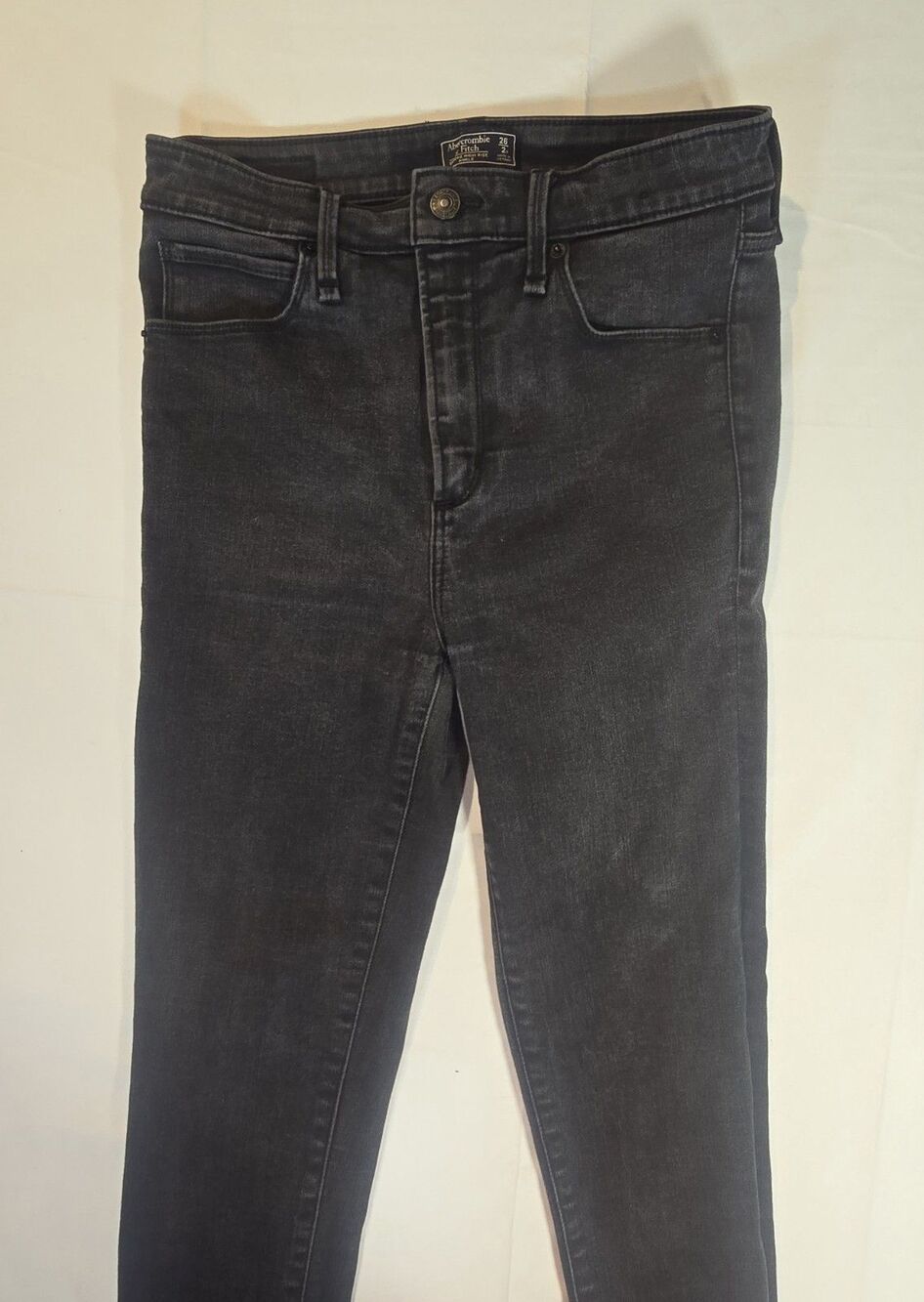Abercrombie & Fitch Jeans Simone High Rise Ankle 26/ 2 R Woman's Black Skinny